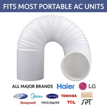 Air Conditioner Hose, Portable Exhaust Vent Hose with 5.1-Inch 5.9-Inch Diameter - Clockwise and Counterclockwise, with Length up to 80"