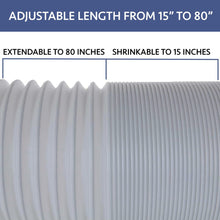 Air Conditioner Hose, Portable Exhaust Vent Hose with 5.1-Inch 5.9-Inch Diameter - Clockwise and Counterclockwise, with Length up to 80"