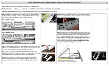 Alpine Hardware Premium Heat Pump Drillless Drill-Less Window Air Conditioner & Heat Pump Bracket - Window AC Support - Supports Air Conditioners well over 200 lbs. - Patented Design No Drilling Model