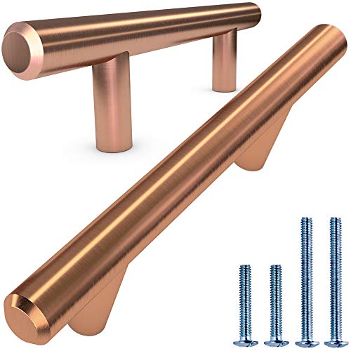ALPINE HARDWARE Solid Stainless Steel Euro Bar Cabinet & Pantry Handle Pull (1/2-inch Diameter) | 3