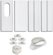 Alpine Hardware Portable Air Conditioner Window Kit with Coupler Adjustable Window Seal for AC Unit, Sliding AC Vent Kit for Exhaust Hose, Universal for Ducting with 5.1-Inch, 5-5/8-Inch Diameter