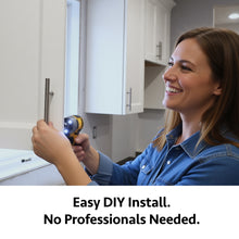 ALPINE HARDWARE Solid Stainless Steel Euro Bar Cabinet & Pantry Handle Pull (1/2-inch Diameter) | 3" & 3.75" & 5" & 18.88" & 26.50" Hole Center | Polished Chrome Finish