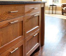 Alpine Hardware | 3" & 3.75" & 5" Hole Center | Solid Bar Handle Pull with Antique Brass Finish | Kitchen Cabinet Hardware/Dresser Drawer Handles by Alpine Hardware
