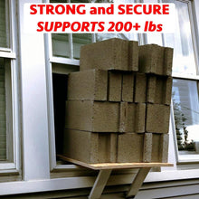 Universal Window Air Conditioner & Heat Pump Bracket - Heavy-Duty Window AC Support - Support Air Conditioner Up to 180 lbs. - for 12000 BTU AC to 24000 BTU AC Units (Heavy Duty)