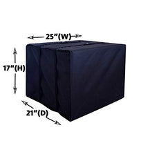 Outdoor Window AC Covers by ALPINE HARDWARE - Air Conditioner Protection Cover (Black, 17" x 25" x 21")