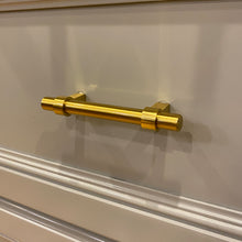 Alpine Hardware | T-Bars and T-Knobs | Kitchen Cabinet Hardware/Dresser Drawer Handles ([3" , 3.75" , 5" Hole Center] Gold/Brass Banded T-Bar, 5 Pack and 25 Pack)