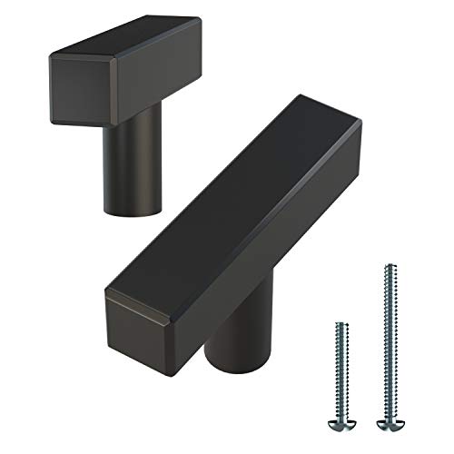 Alpine Hardware | T-Knobs | Kitchen Cabinet Hardware/Dresser Drawer Handles ([2