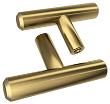 Alpine Hardware | 10 Pack, 25 Pack ~ 1 3/4" Length | Gold Brass  Finish | Solid Steel Bar Handle Knob Pull | Kitchen Cabinet Hardware/Dresser Drawer Handles