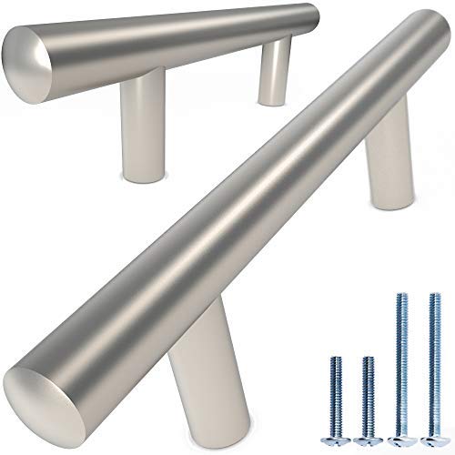 Bar Handle Pull: Round Precision Contoured Ends & Satin Nickel Matte Finish | 3