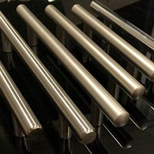 Bar Handle Pull: Round Precision Contoured Ends & Satin Nickel Matte Finish | 3" & 3.75" & 5" Hole Center| Kitchen Cabinet Hardware/Dresser Drawer Handles By: Alpine Hardware